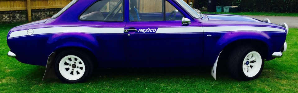 Purple 1973 Ford Escort MK1 Rally 2